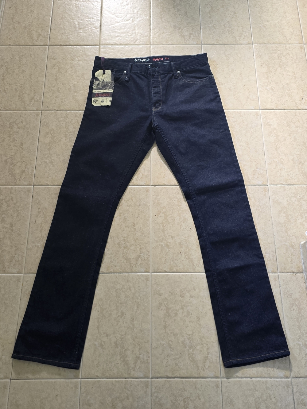 Altamont Men's Navy Slim Straight Jeans